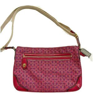 Coach Poppy Pink Signature East West Swingpack Magenta Crossbody Purse